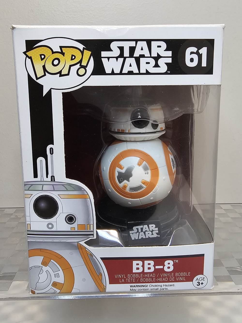 Funko Pop! Star Wars BB-8 White and Orange Vinyl Figure #61